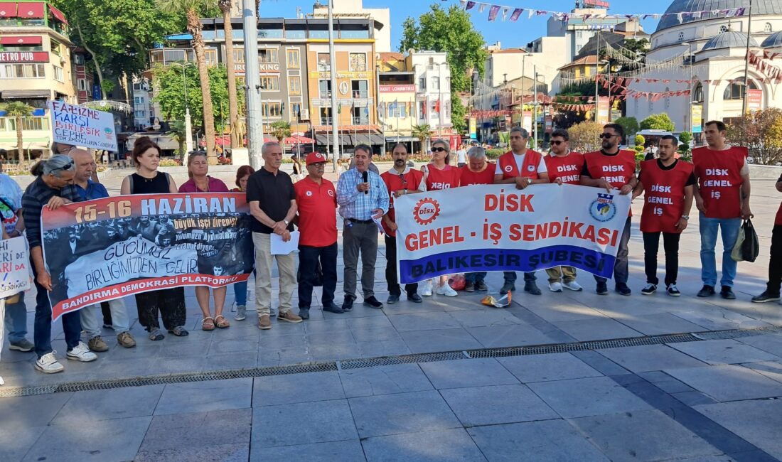 Türkiye’deki en büyük işçi eylemi olan 15-16 Haziran eylemlerin anma