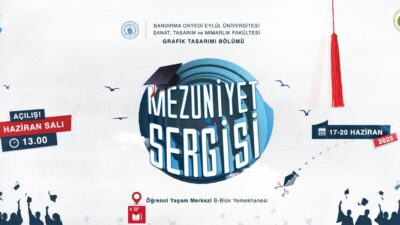 Bandırma Onyedi Eylül Üniversitesi Grafik Tasarımı 4’üncü sınıf öğrencileri, yıl