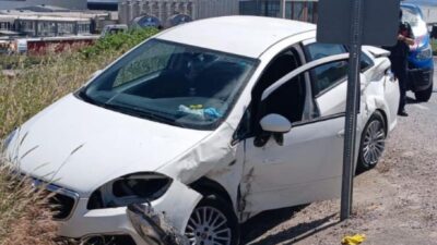 Gönen ilçesi Taştepe Mahallesi’nde iki aracın çarpışması sonucu meydana gelen