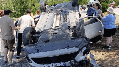 Erdek-Bandırma karayolunda meydana gelen kazada 1 kişi yaralandı. Bandırma yönünden