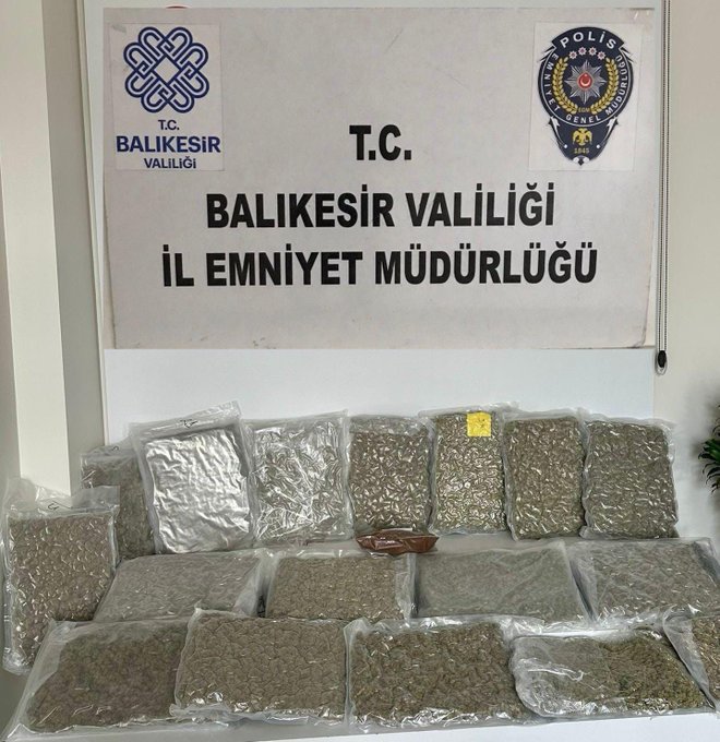 19 kilo esrar ele geçirildi