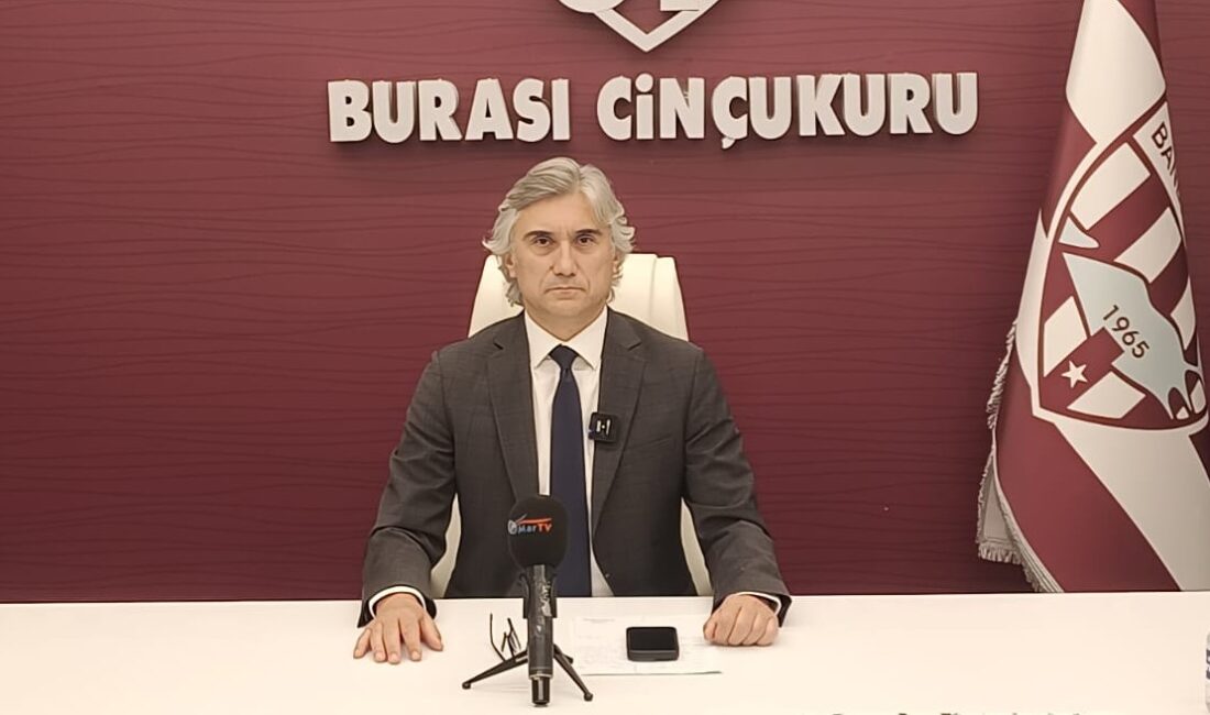 Bandırmaspor Kulübü Başkanı Serdar Kuter yaklaşan genel kurul öncesinde düzenlediği
