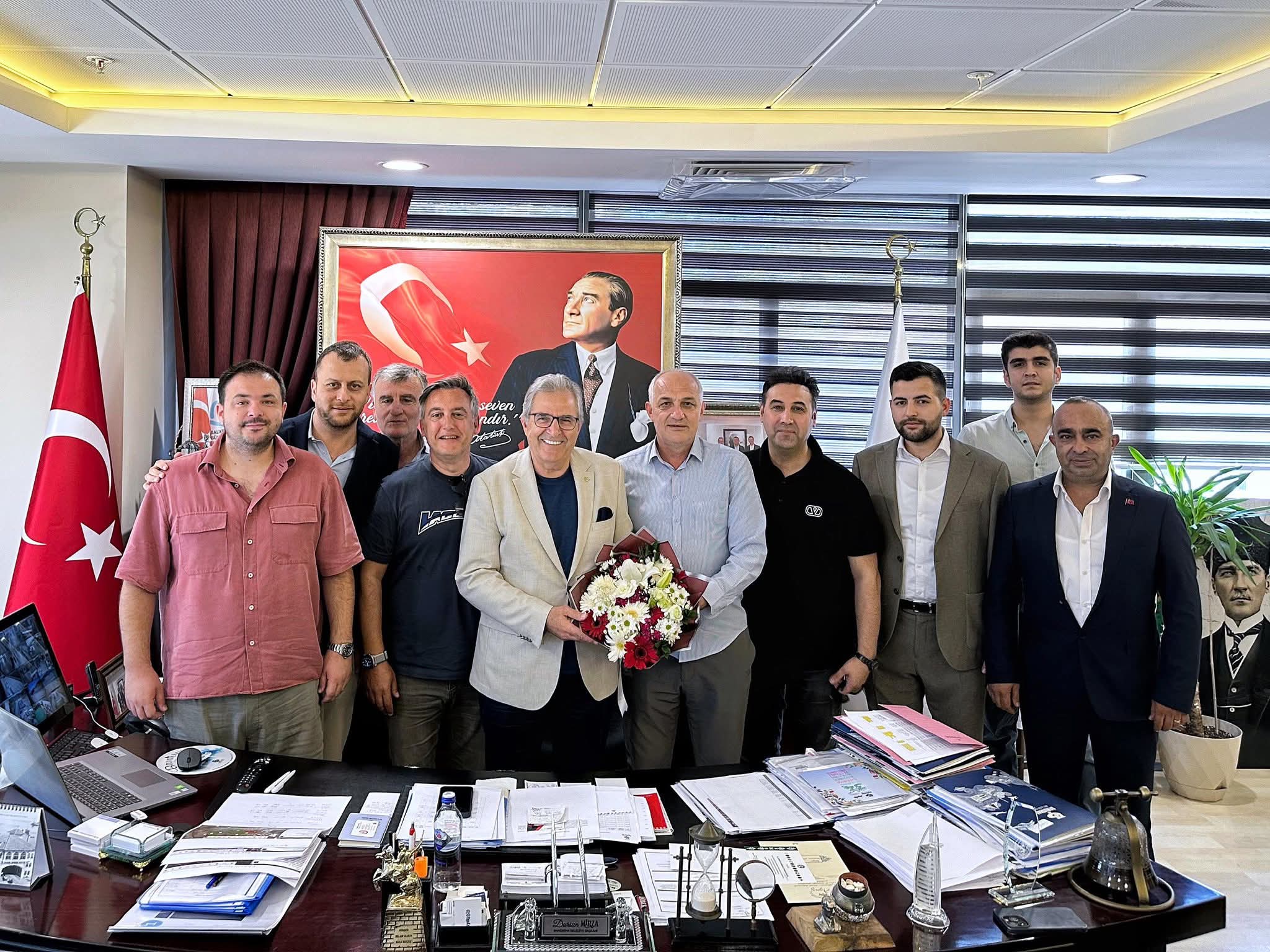 Bandırmaspor Yönetim Kurulu Başkan Mirza’yı ziyaret etti