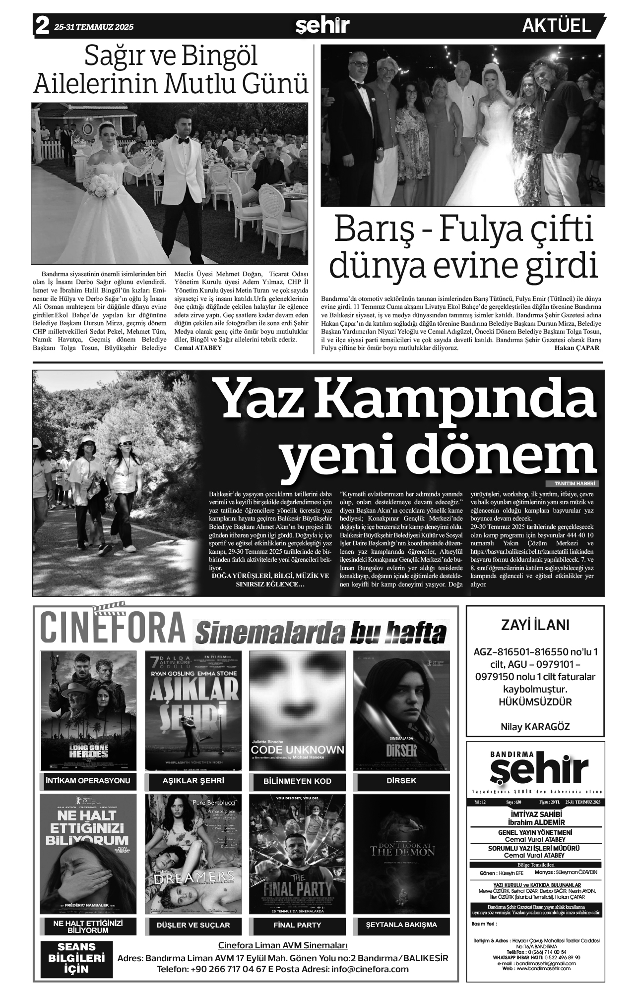 Bandırma Şehir 630. Sayı 2