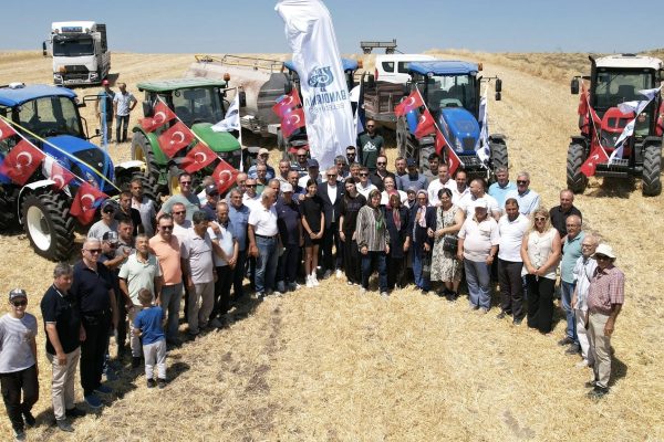 Çepni Mahallesinde nohut hasadı yapıldı