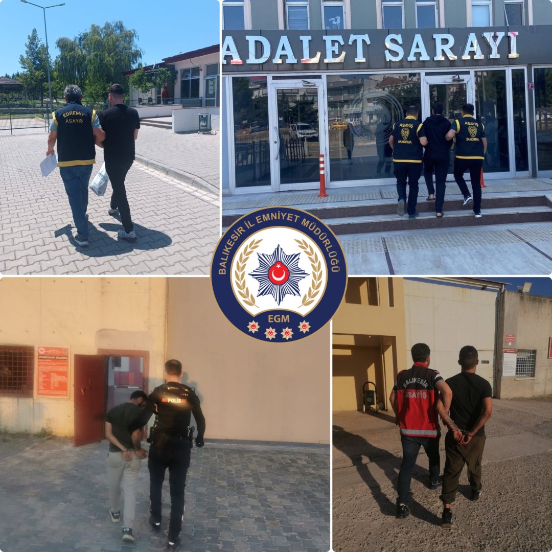 Aranan 41 şahıs yakalanarak cezaevine gönderildi
