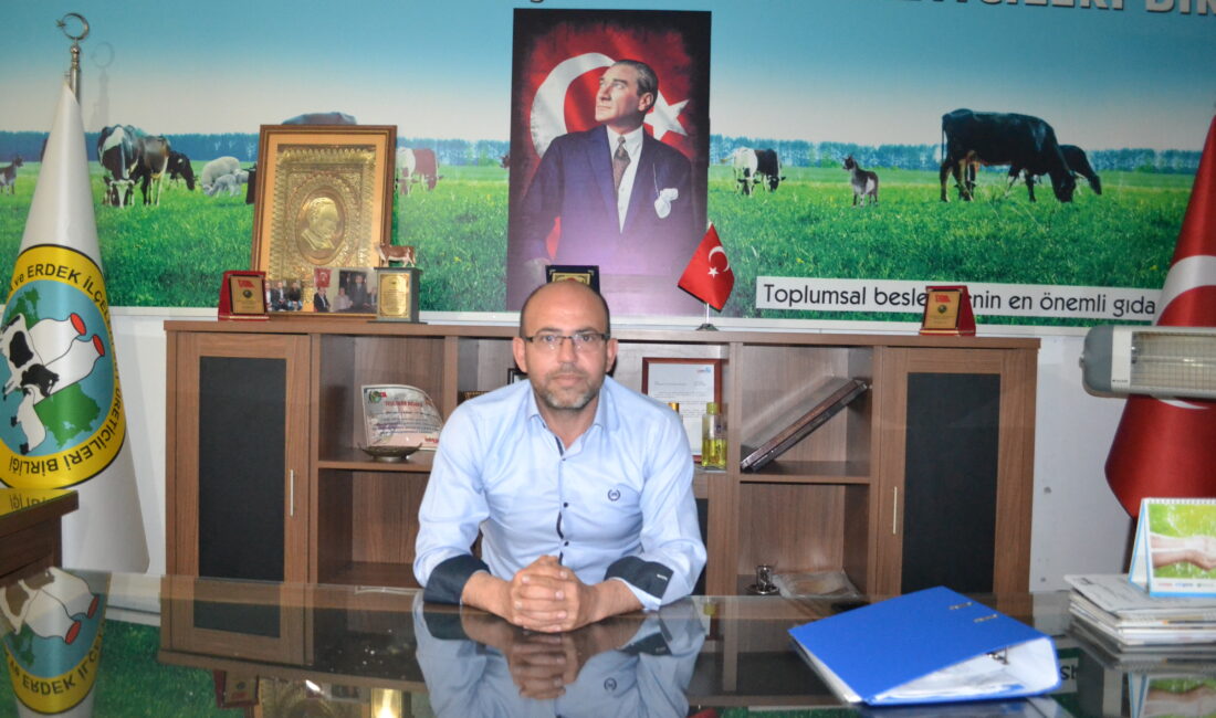 Bandırma ve Erdek İlçeleri Süt Üreticileri Birliği  Başkanı Özgür Bakan,