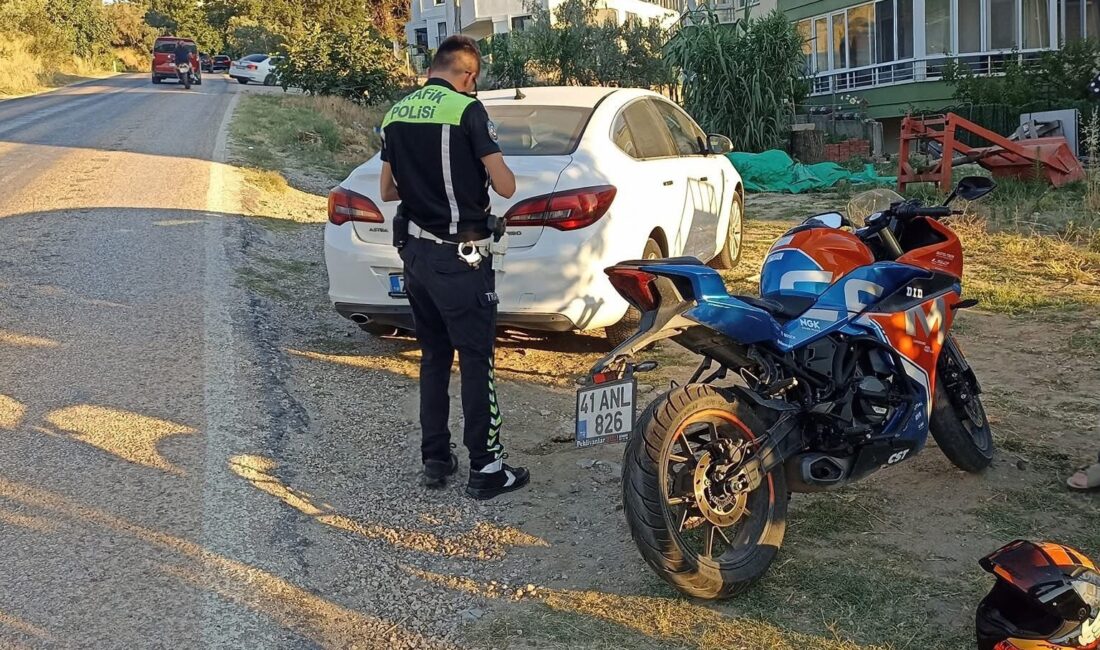 Erdek’te yaşanan trafik kazası ucuz atlatıldı. 41 ANL 826 plakalı