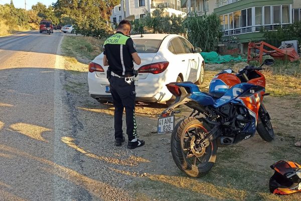 Erdek’teki kaza ucuz atlatıldı