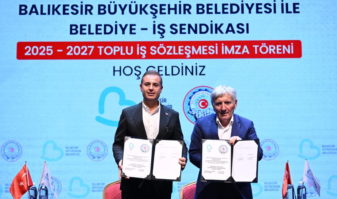  Balıkesir Büyükşehir Belediyesi ve Belediye-İş Sendikası arasında yapılan toplu