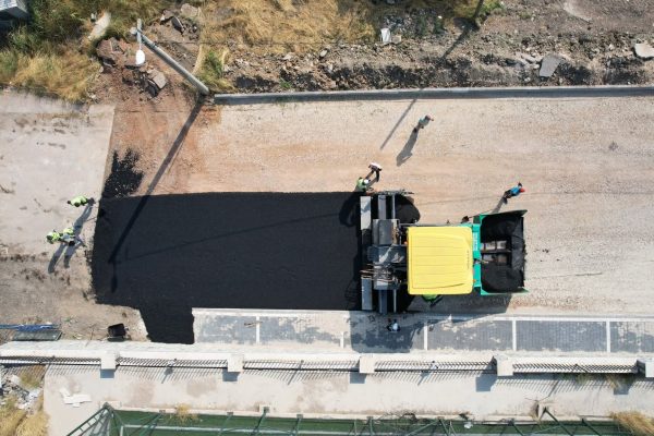 Malta Parkı’na çıkan yollara sıcak asfalt