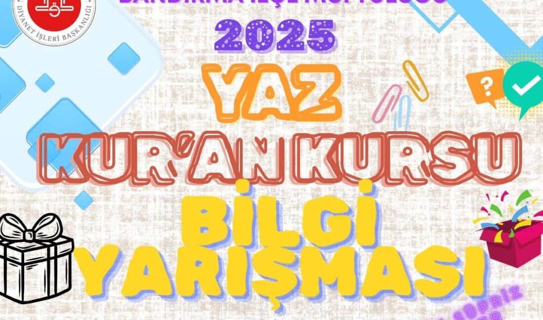 Bandırma’da yaz Kur’an kurslarında öğrenim gören ilköğretim ve ortaöğretim öğrencileri