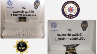 Balıkesir Emniyet Müdürlüğü Narkotik Suçlarla Mücadele Şube Müdürlüğü görevlilerince Uyuşturucu