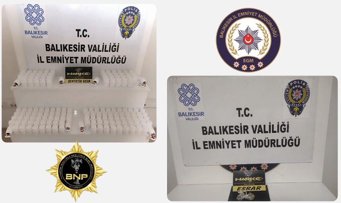Balıkesir Emniyet Müdürlüğü Narkotik Suçlarla Mücadele Şube Müdürlüğü görevlilerince Uyuşturucu