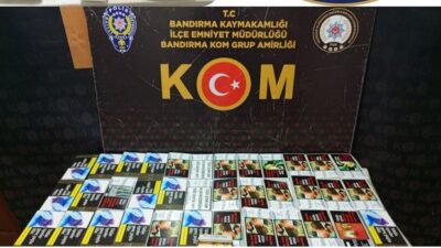 Balıkesir Emniyet Müdürlüğü Bandırma KOM Büro Amirliği ekiplerince yapılan çalışmalarda;