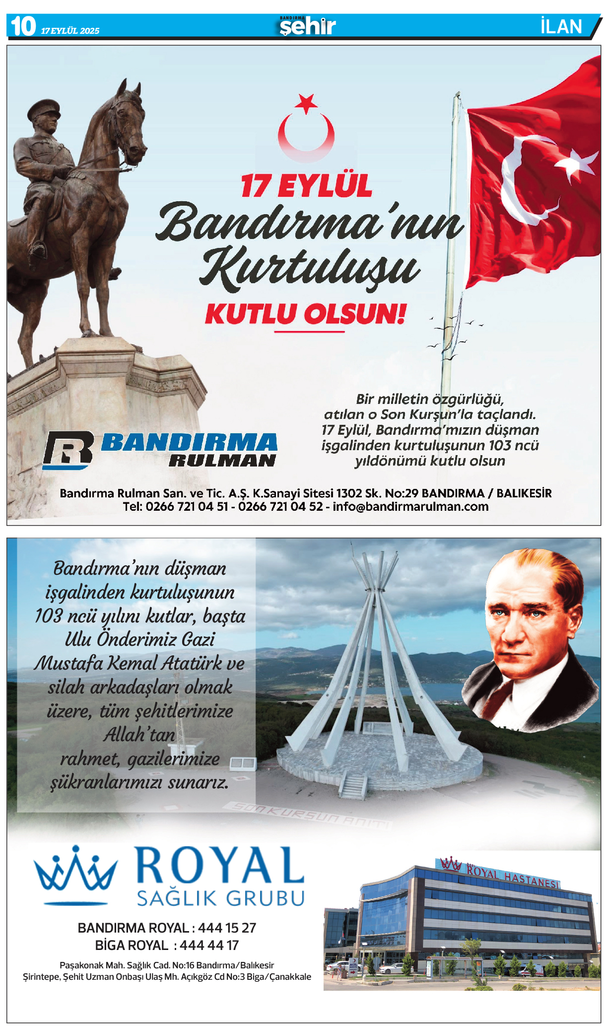 Bandırma Şehir 636. Sayı 10