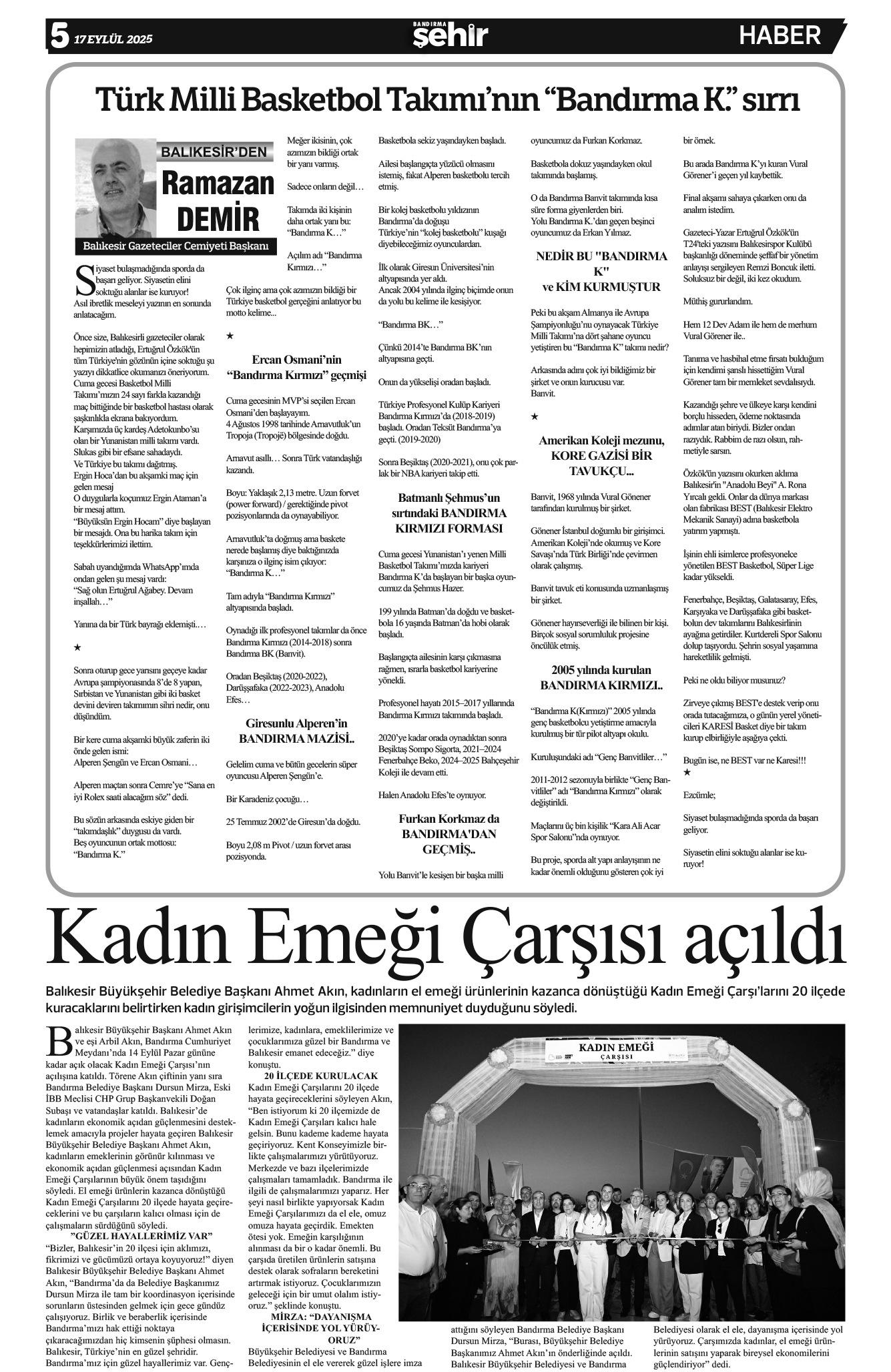 Bandırma Şehir 636. Sayı 5