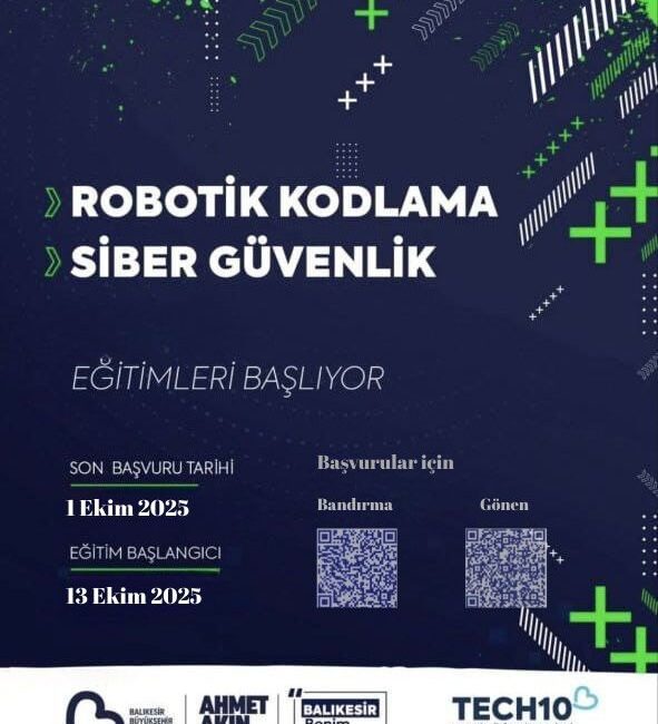   Balıkesir Büyükşehir Belediyesi tarafından tamamen ücretsiz olarak sunulan TECH10