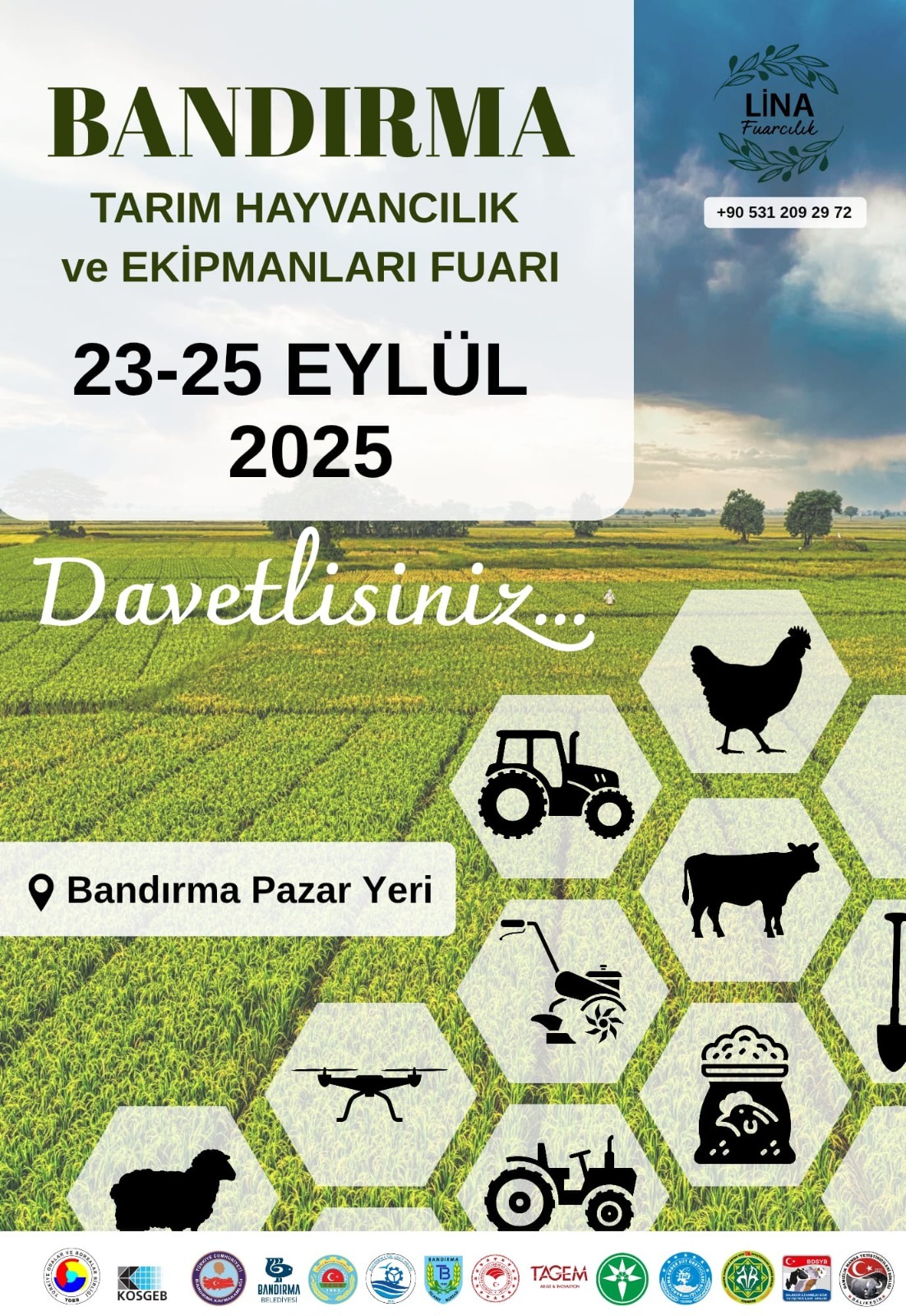Bandırma Tarım, Hayvancılık ve Ekipmanları Fuarı 23 Eylülde açılıyor