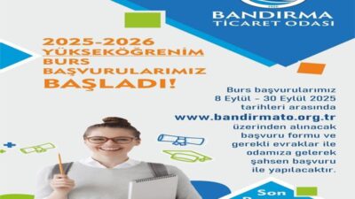 Her yıl birçok yüksek öğretim öğrencilerine burs veren Bandırma Ticaret