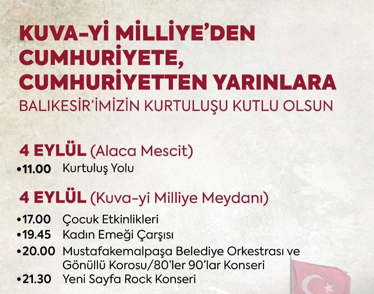 Balıkesir’de Kurtuluş Coşkusu Doyasıya Yaşanacak