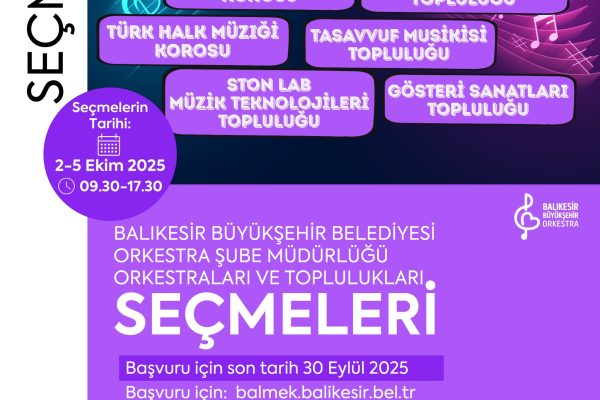 Büyükşehir Belediye Koroları yeni yeteneklerini arıyor