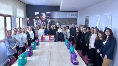 Bandırma Belediye Başkanı Dursun Mirza ve Başkan Yardımcısı Niyazi Yeloğlu,