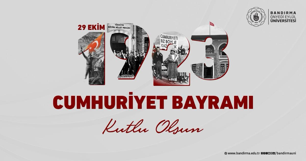 Rektör Boz Cumhuriyet Bayramını kutladı