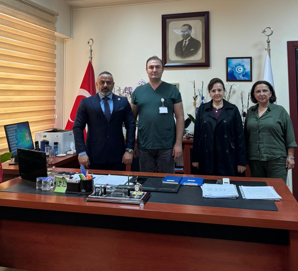 Bayram Özdemir Başhekim Görgü’yü ziyaret etti