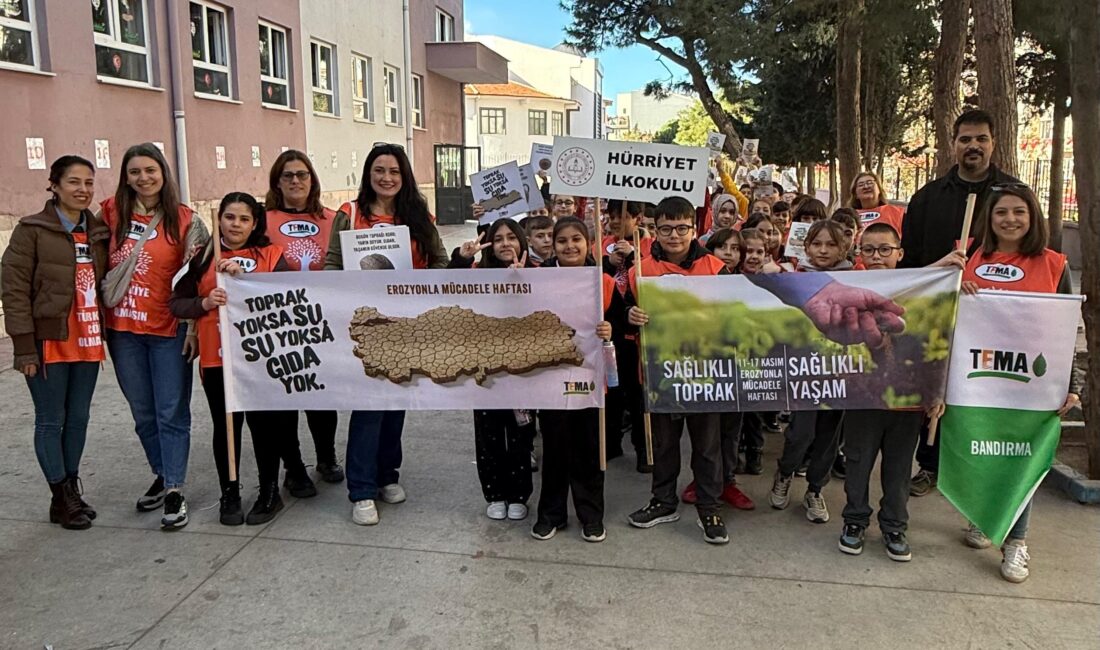 TEMA Vakfı Bandırma İlçe Sorumluluğu öncülüğünde, 17-30 Kasım Erozyonla Mücadele