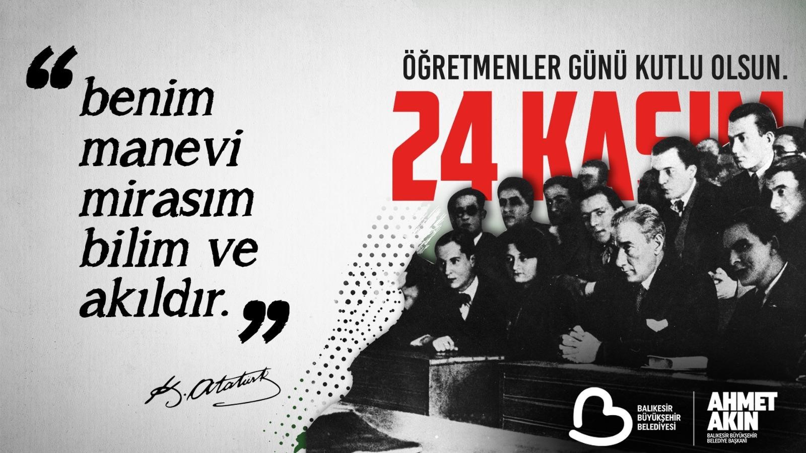 Akın: Hür ve bağımsız Türkiye’nin mimarı öğretmenlerdir
