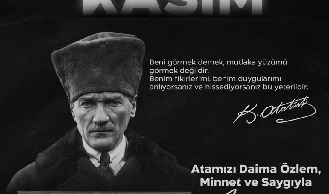 Bandırma Belediye Başkanı Dursun Mirza 10 Kasım Atatürk’ü anma günü