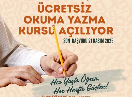 Ticaret Odasından ücretsiz okuma yazma kursu