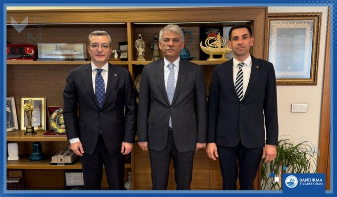 Bandırma Ticaret Odası Yönetim Kurulu Başkanı Bahadır Çolak ve Erdek