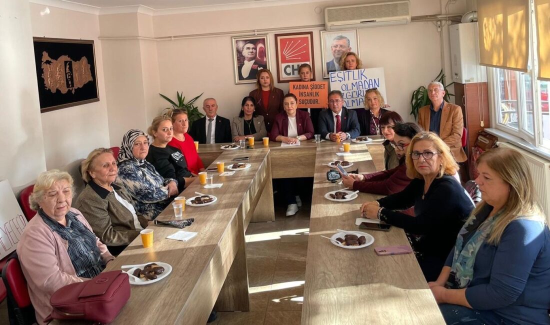 CHP İlçe Kadın Kolları Başkanı Filiz Özdemir 25 Kasım Kadına