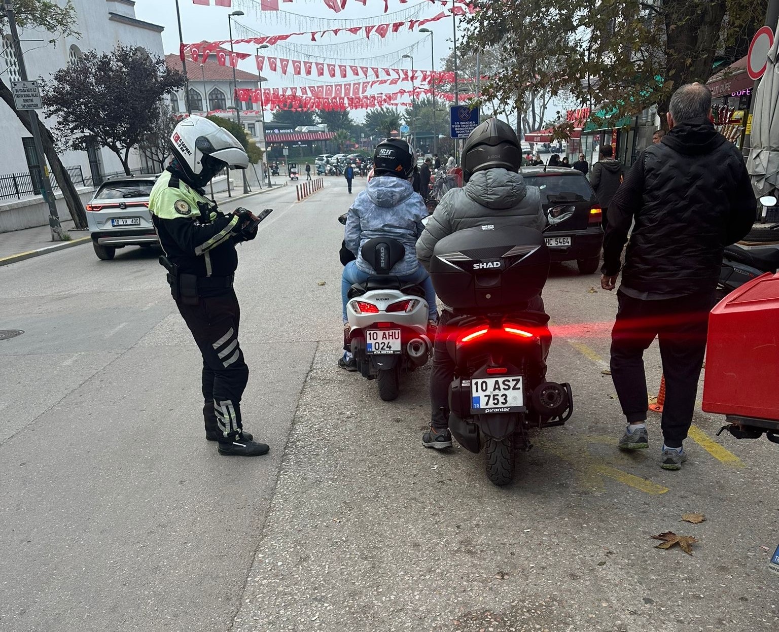 Bandırma Trafik Denetleme Büro Amirliğince 2025 yılı Ekim ayında ilçemizde