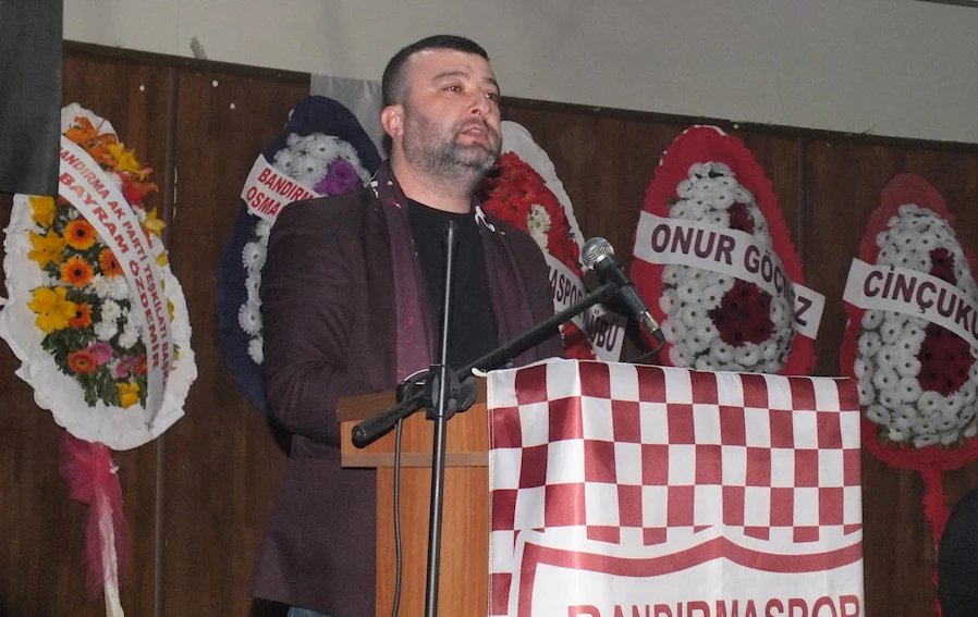 Bandırma Taraftarlar Derneği Başkanı Özgün Eren Balıkesir Büyükşehir tarafından verilmeyen