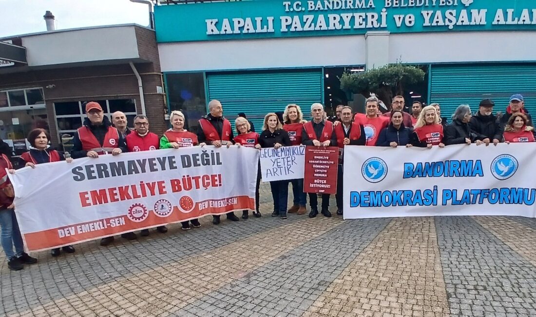 Bandırma Demokrasi Platformu düzenlediği basın açıklamasında 2026 bütçesinin emekçilere katkı