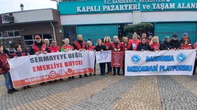 Bandırma Demokrasi Platformu düzenlediği basın açıklamasında 2026 bütçesinin emekçilere katkı