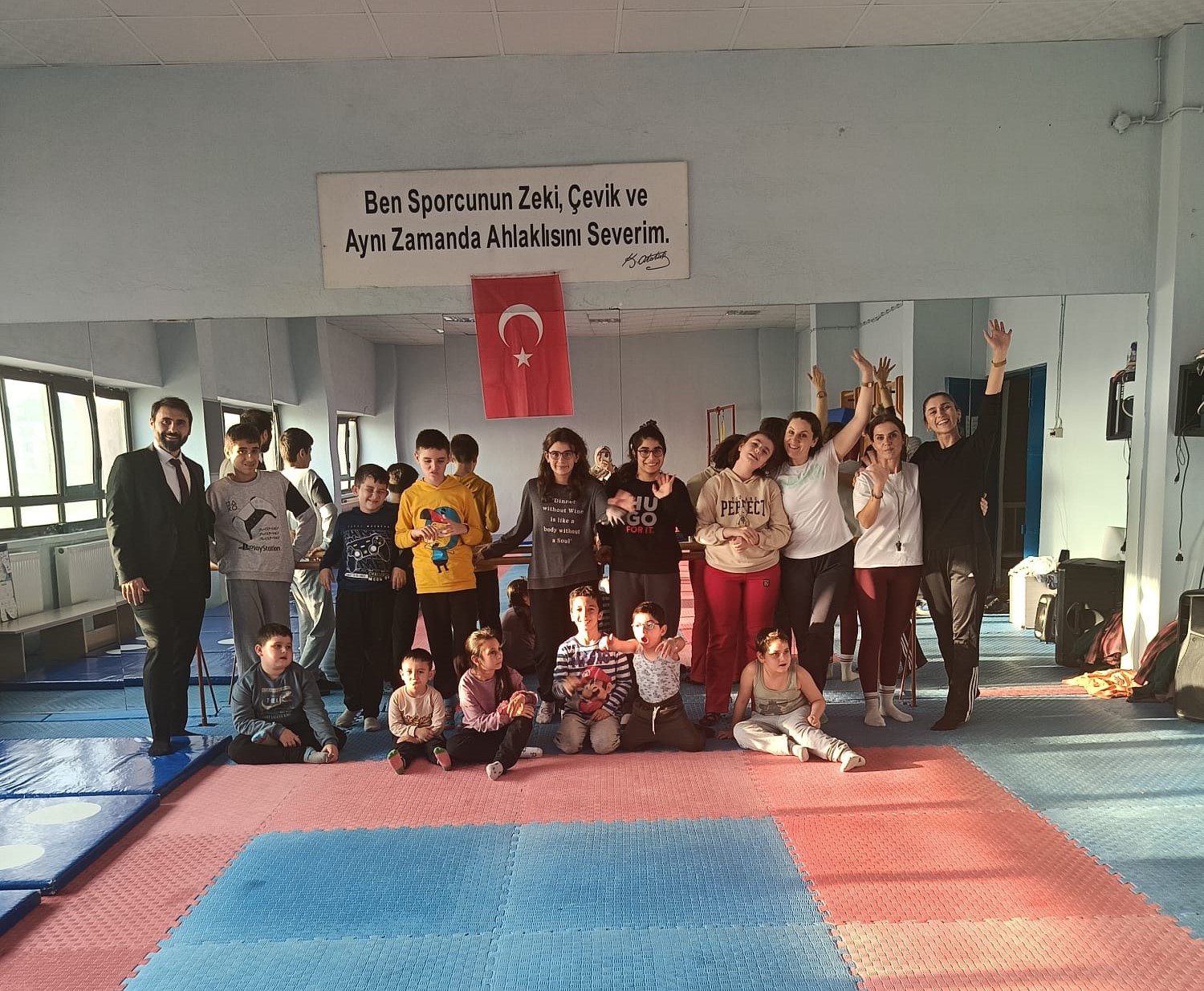 Özel çocuklar spor yaptı