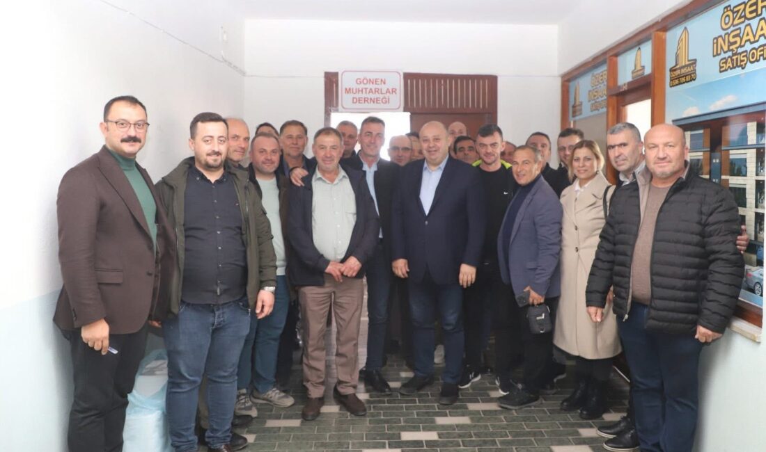 Sivil Toplum Kuruluşlarını ziyaret çerçevesinde Gönen Belediye Başkanı İbrahim Palaz