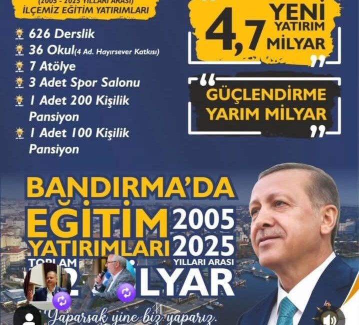 Ak Parti İlçe Başkanı Göksel Karlahan, 2005–2025 yılları arasında AK
