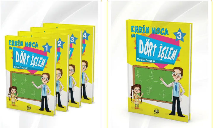 Dört işlem kitapları, toplama, çıkarma, çarpma ve bölme becerilerini geliştirmek
