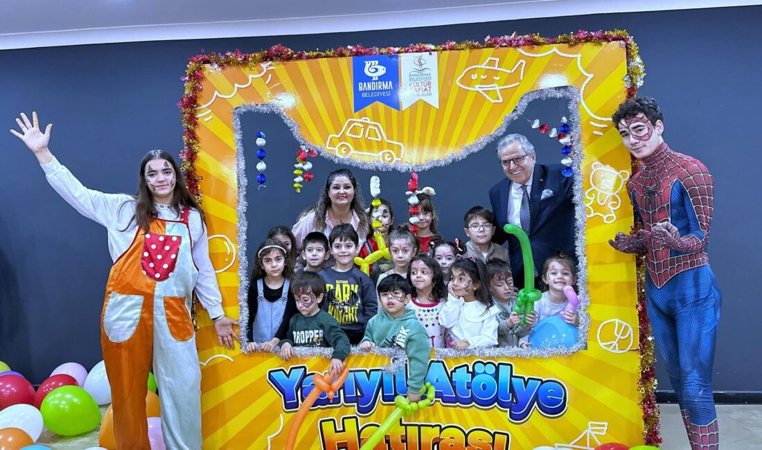 Bandırma Belediyesi tarafından yarıyıl tatili kapsamında düzenlenen Çocuk Atölyeleri, kentte