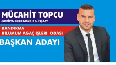 Bandırma Ağaç İşleri Sanatkarlar Esnaf Odası Genel Kurulunda başkan adayı