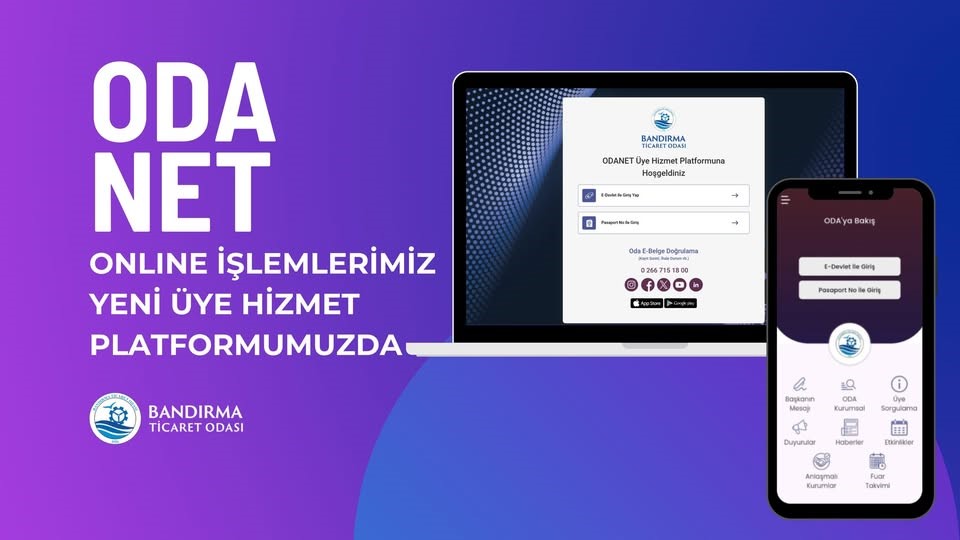 Bandırma Ticaret Odası yeni bir mobil uygulamasını üyelerinin hizmetine soktu.
