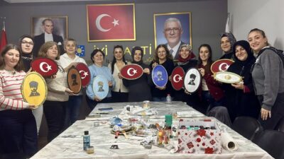İYİ Parti Bandırma İlçe Başkanlığının organize ettiği   kadınlara özel ahşap
