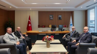 Susurluk Kaymakamı Turgut Gülen, BANÜ Rektörü Prof. Dr. İsmail Boz’a