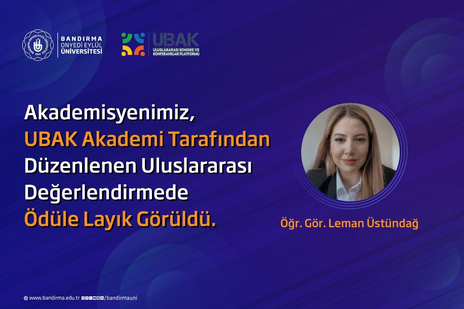 Uluslararası Değerlendirmede Ödüle Layık Görüldü