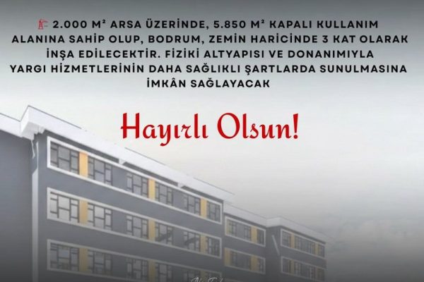 Erdek’e Yeni Adalet Sarayı